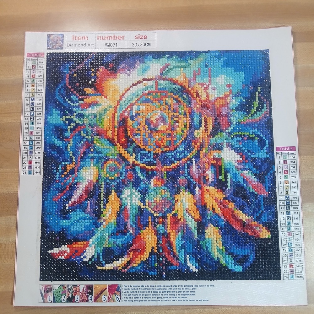 Diamond Painting Finished Completed‎ 3D Wall Art Landscape Night Stream